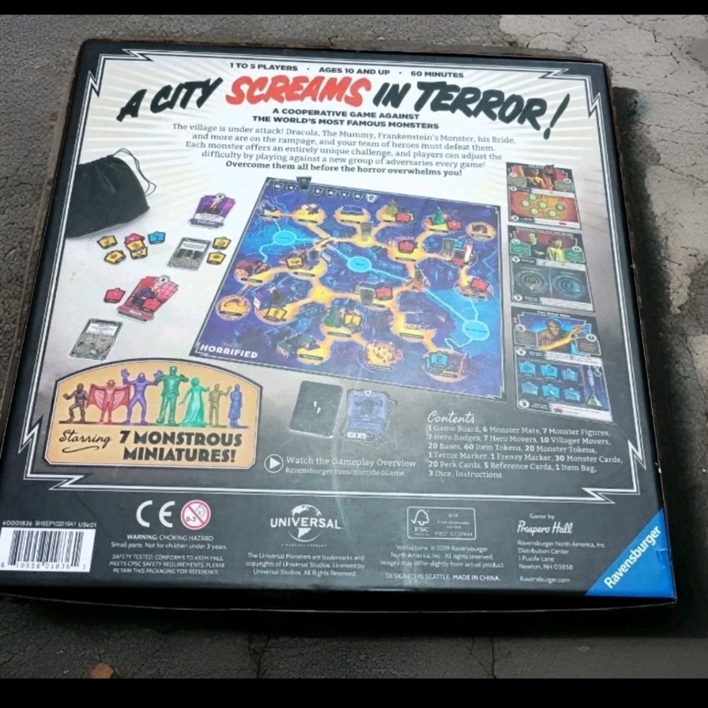 Ravensburger 60001836 Horrified Universal Studios Monsters Strategy Board Game - Picture 11 of 11